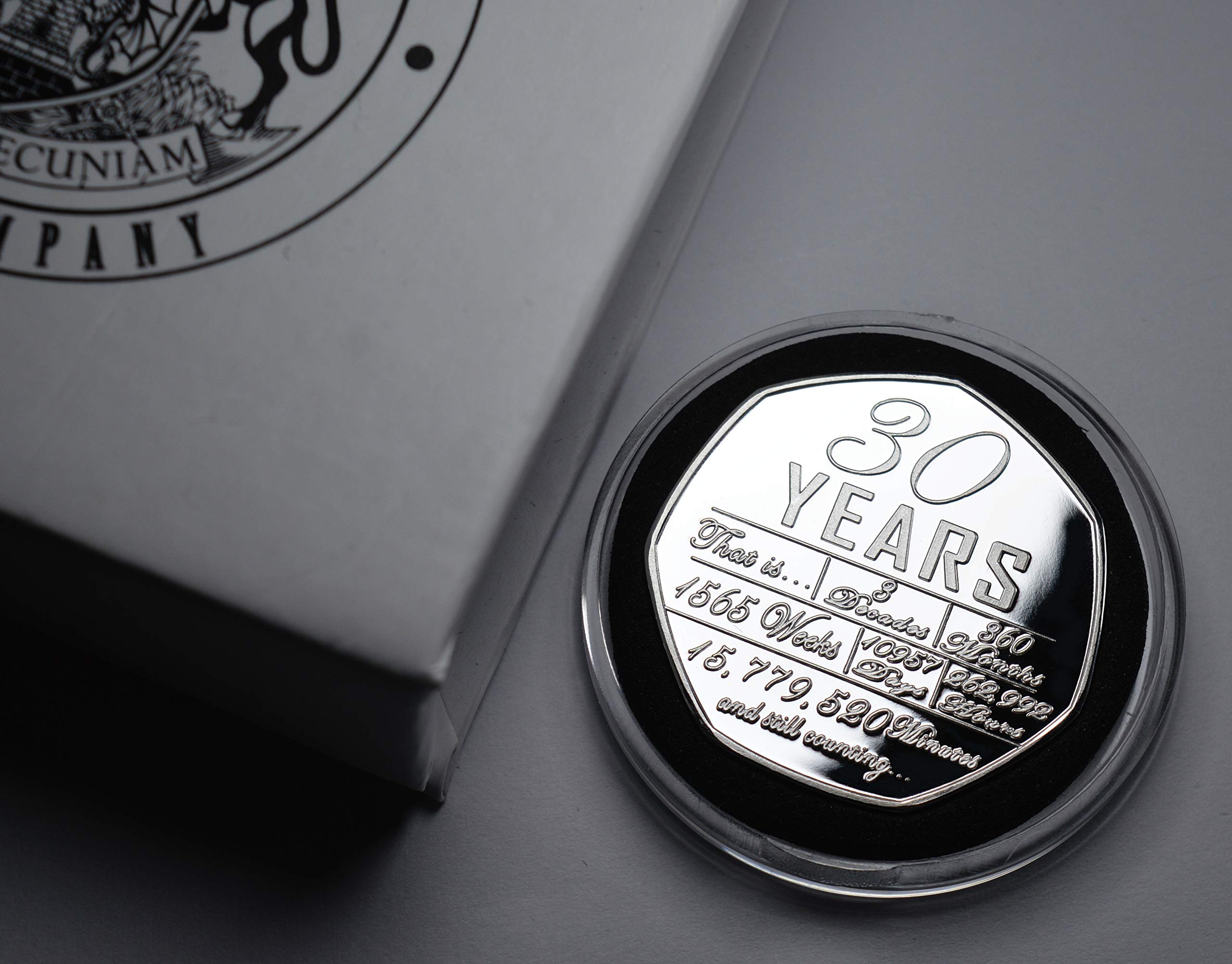 The Commemorative Coin Company For You On Our 30th PEARL WEDDING ANNIVERSARY Commemorative in Presentation Box. Gift/Present Husband/Wife. 30 Years Together