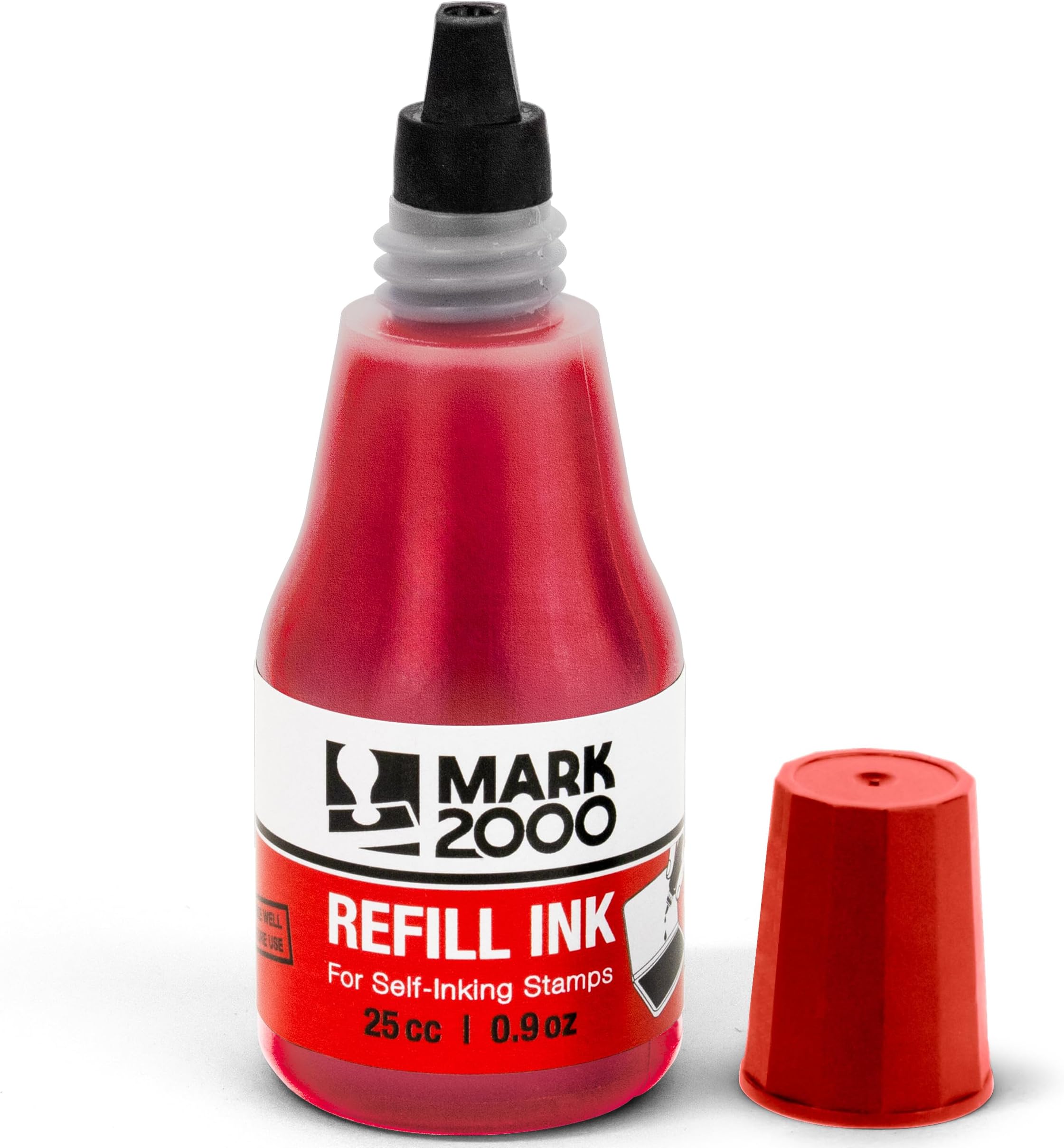 2000 PLUS Ink Refill for SelfInking Stamps and Stamp Pads, Red, 0.9oz (032960