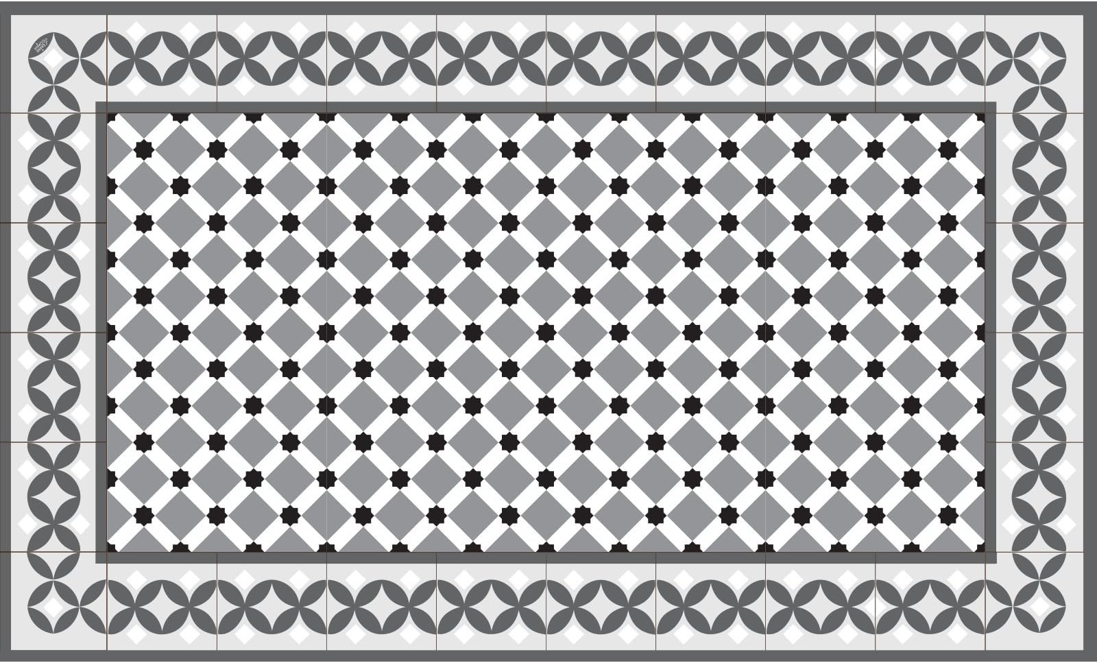 Le Grand Cirque The Big Circus tapilino-cord-gris-65180 Vinyl Mat 65 x 180 cm Multi-Coloured
