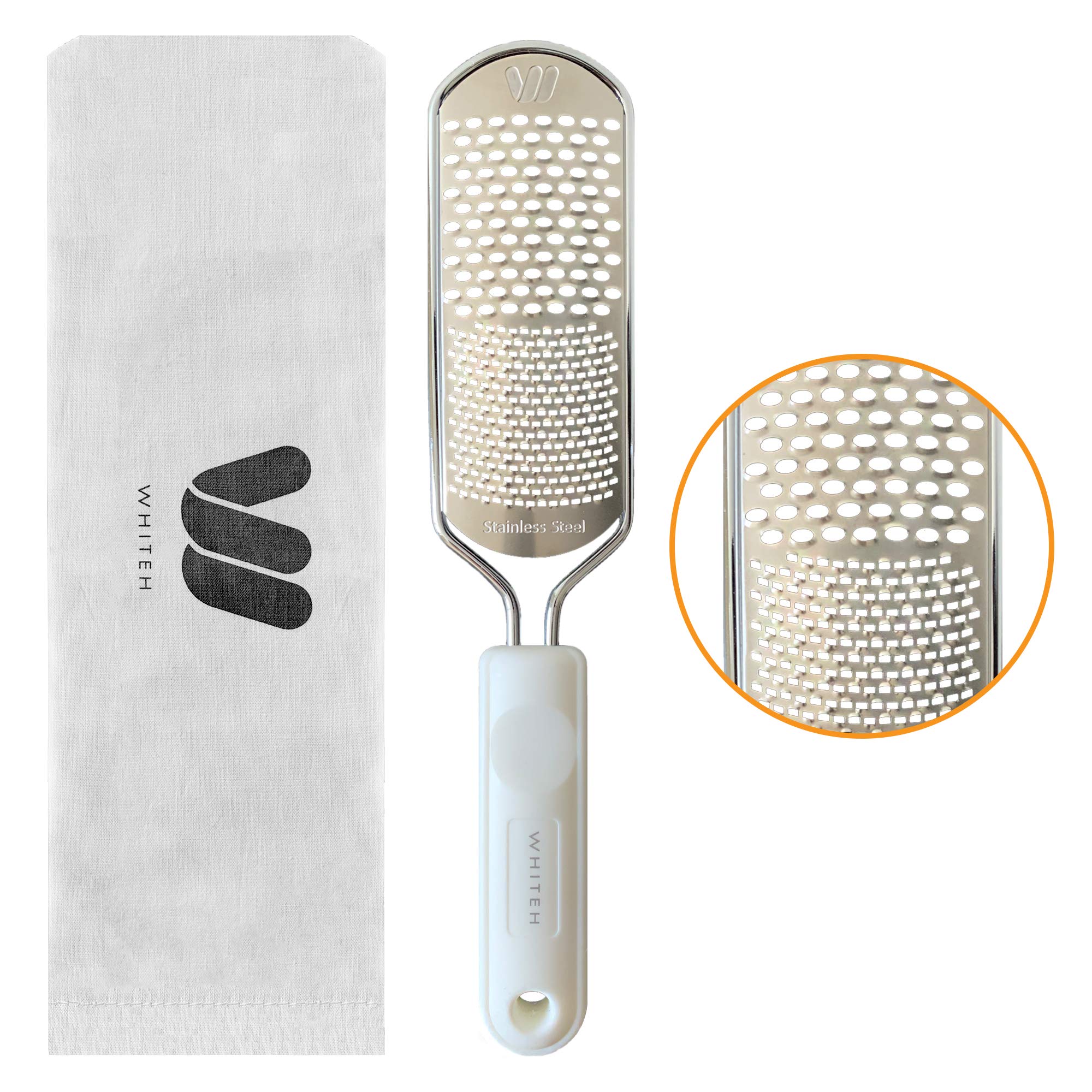 Colossal Foot Rasp Foot File and Callus Remover, Best Foot Care Pedicure Metal Surface Tool to Remove Hard Skin, Can be Used on Both Wet and Dry Feet, Surgical Grade Stainless Steel File