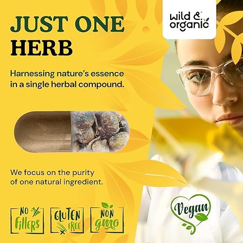 Miniatura 5 de Wild & Organic Cápsulas de raíz de maca negra para hombres y mujeres de 500 mg - Apoyo general para hombres y mujeres - Suplemento de polvo de maca