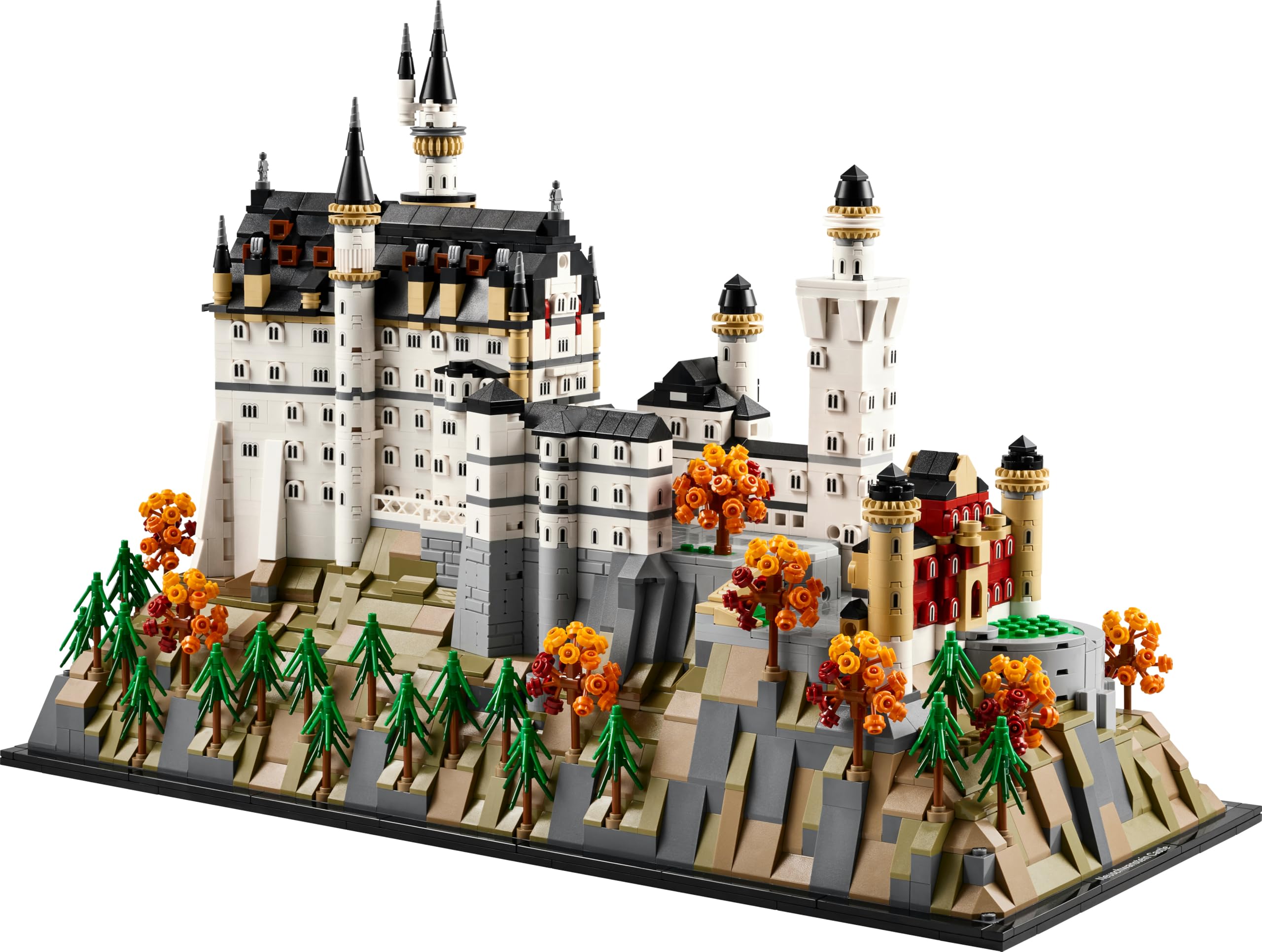 LEGO Architecture Schloss Neuschwanstein - 3D Puzzle für Erwachsene - Modellbau mit Türmen, Innenhöfen & detailliertem Innenraum - Historisches Geschenk für Fans - 21063