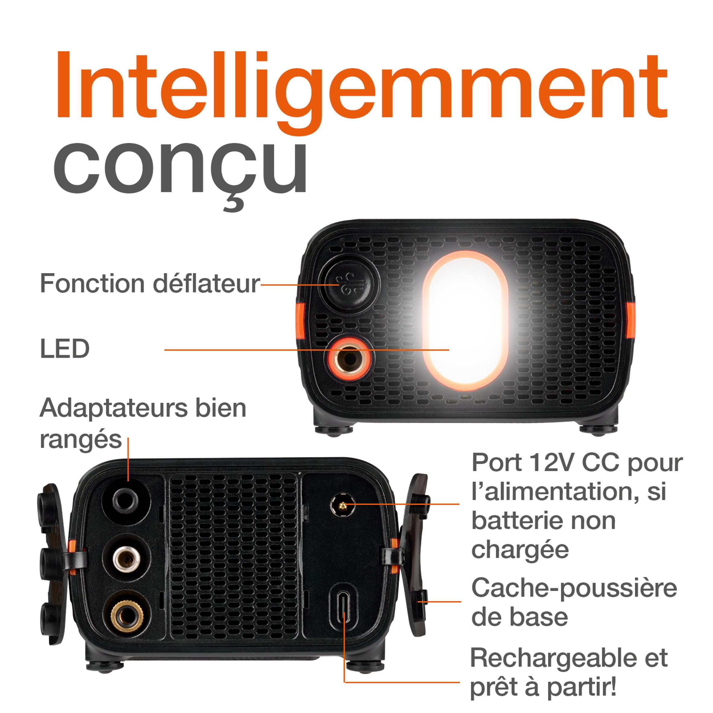 OSRAM TYREinflate 4000 Gonfleur de Pneu sans Fil Rechargeable Compresseur d'air numérique programmable avec arrêt Automatique et gonflage des pneus à lumière LED en 3,5 Minutes | d'air numérique programmable avec arrêt Automatique et gonflage des pneus à