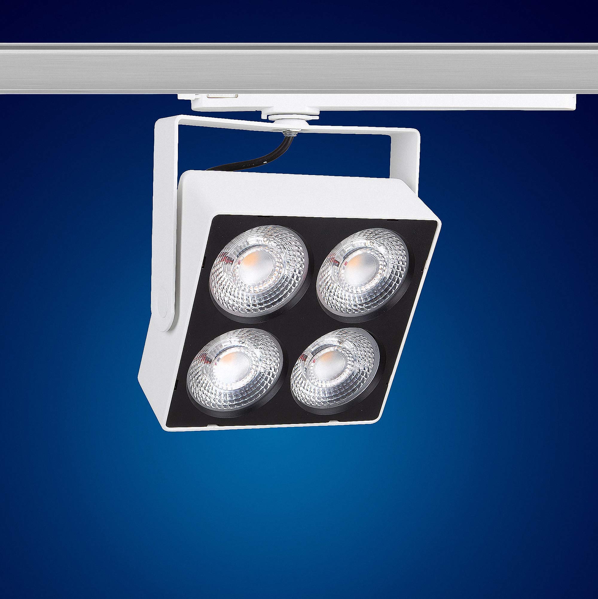 Mextronic 3-Phasen-LED-Strahler MATRIX-W 40W Warmweiss für Stromschienen