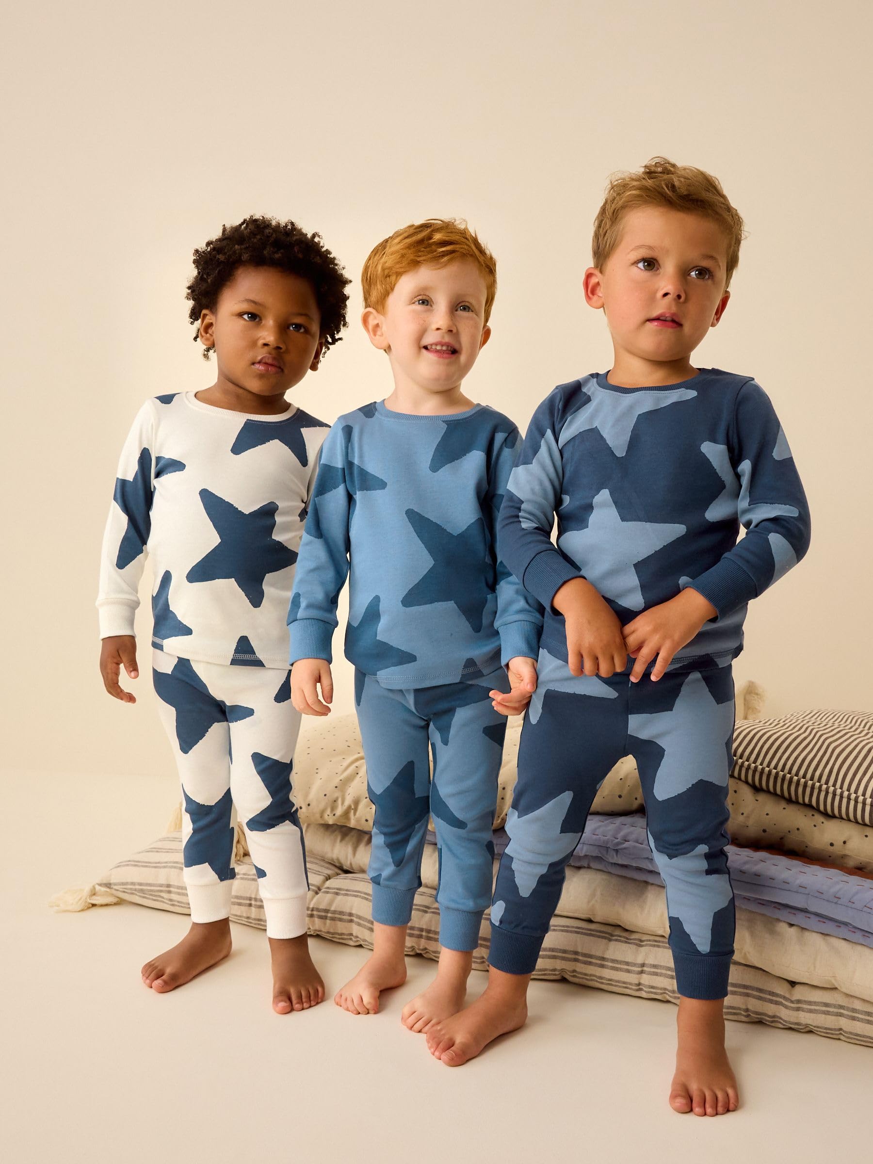NEXT Garçon Pyjama Douillet 100% Coton, Lot de 3