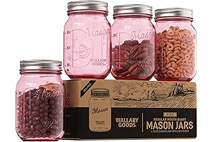 Pink Perfection: 16oz Regular Mouth Mason Jars with Secure Sealing for Endless Possibilities