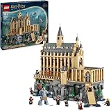 LEGO Harry Potter Hogwarts Castle: The Great Hall Set, Collectible Toy Playset for Kids, Boys & Girls, with 11 Minifigures Incl. Hermione Granger and Ron Weasley, Wizarding World Gift for Fans 76435 - 1