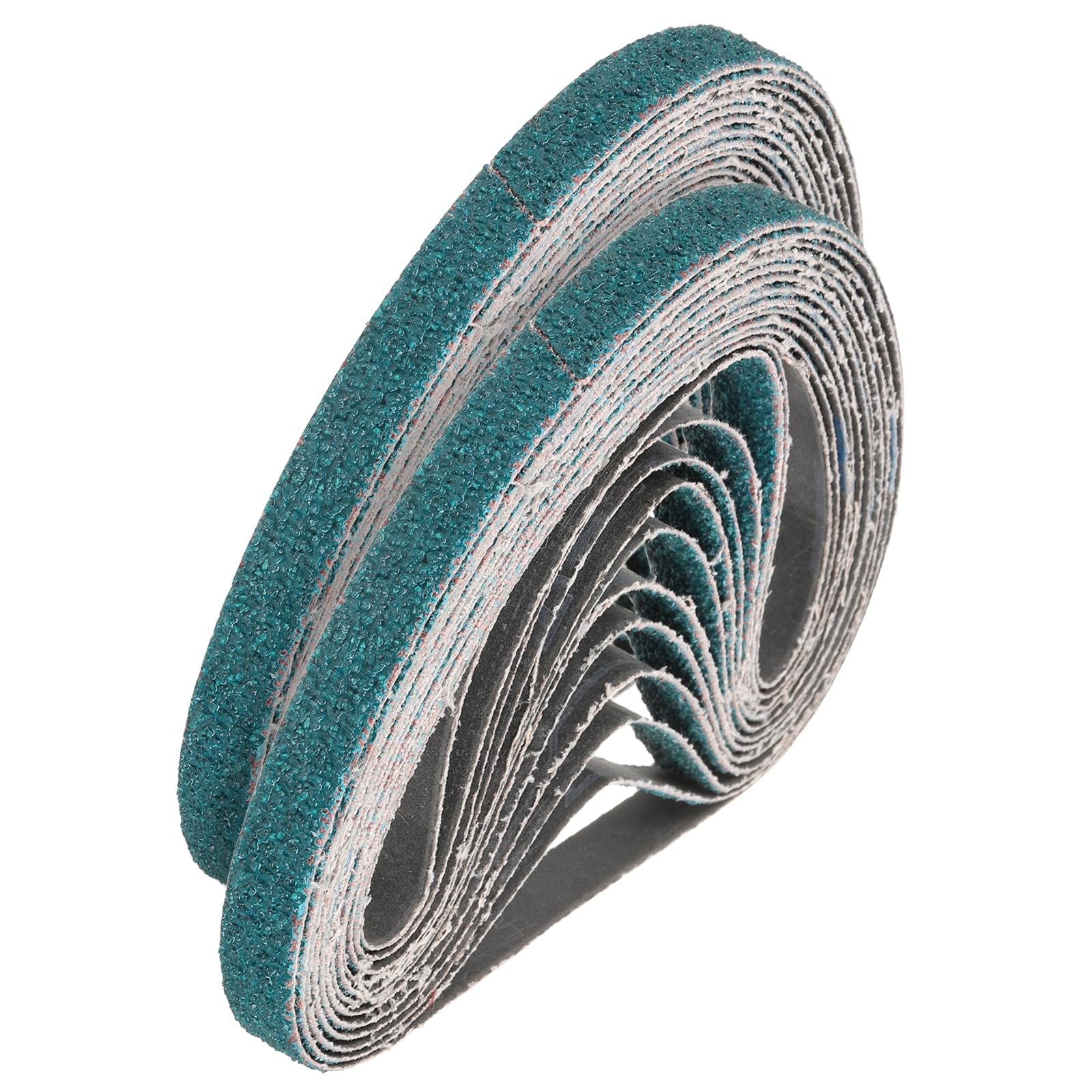 sourcing map 13mm x 610mm Sanding Belts, 48 Pcs 40 Grit Zirconia Abrasive Belt Sander File Belt for Woodworking, Metal Polishing, Knife Sharpener