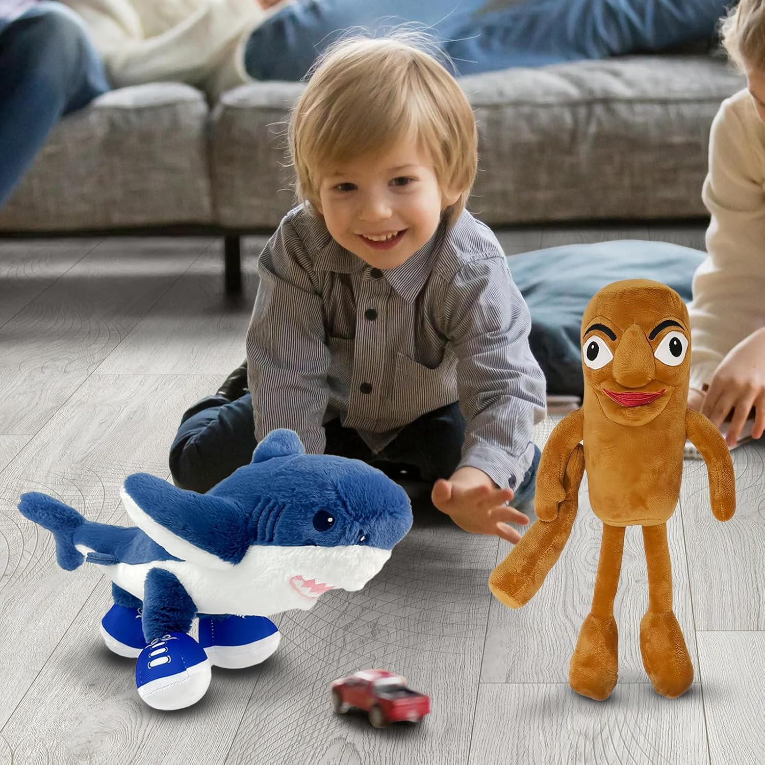 5pc Italian Brainrot Tung Tung Tung Sahur Plushies Toy Tralalero Tralala Doll,The Best Gift for Christmas Kids