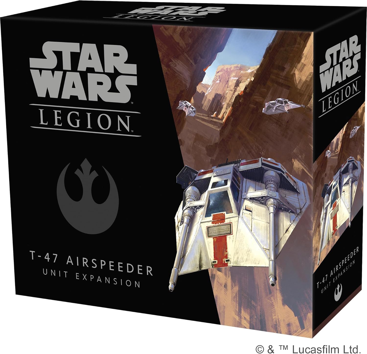 Star Wars: Legion T-47 Airspeeder UNIT EXPANSION - Gain Air Superiority! Tabletop Miniatures Game, Strategy Game for Kids and Adults, Ages 14+, 2 Players, 3 Hour Playtime, Made by Atomic Mass Games