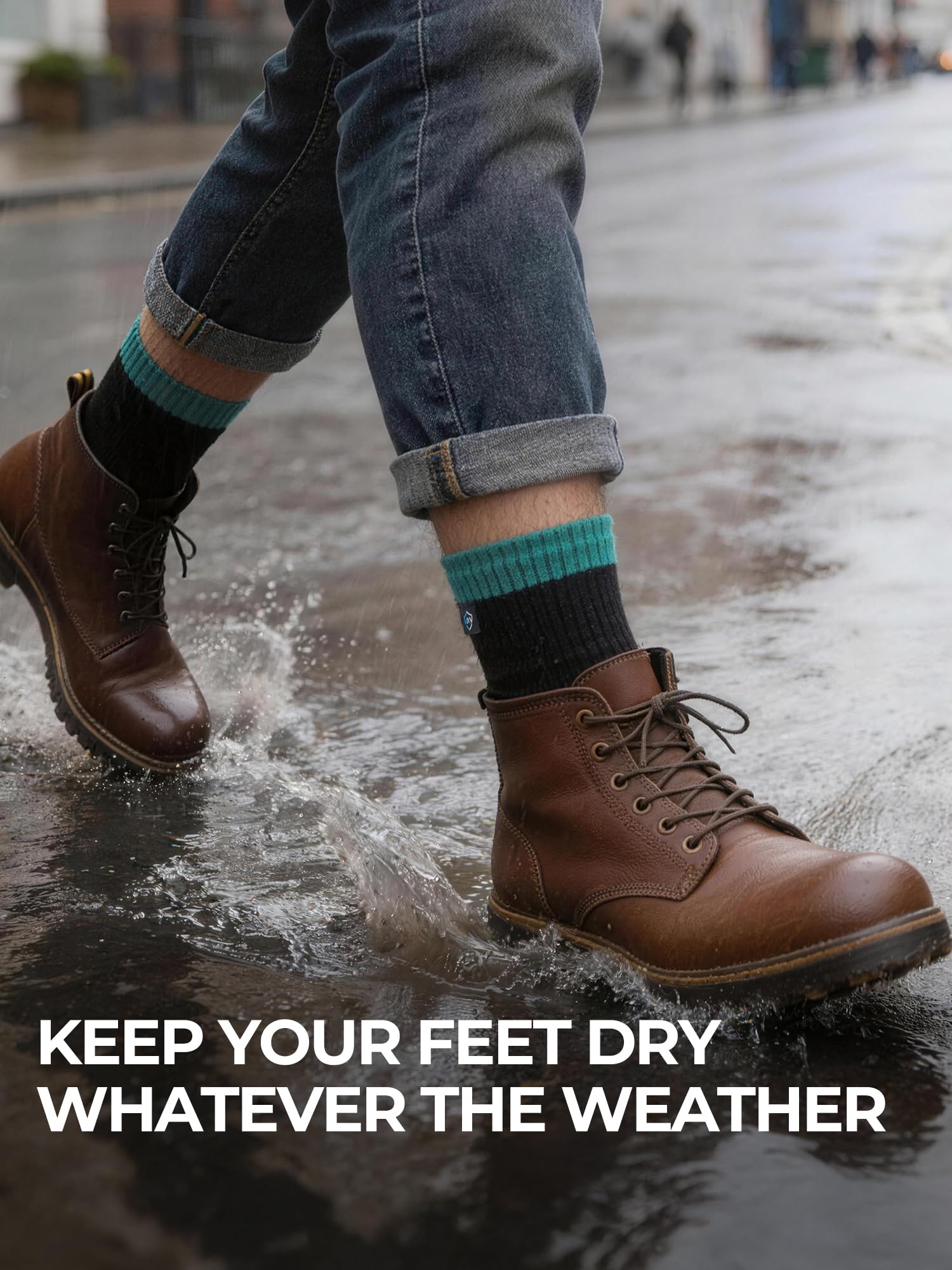 Dexshell Calcetines de Ciclismo Ultralite Impermeables para Hombre