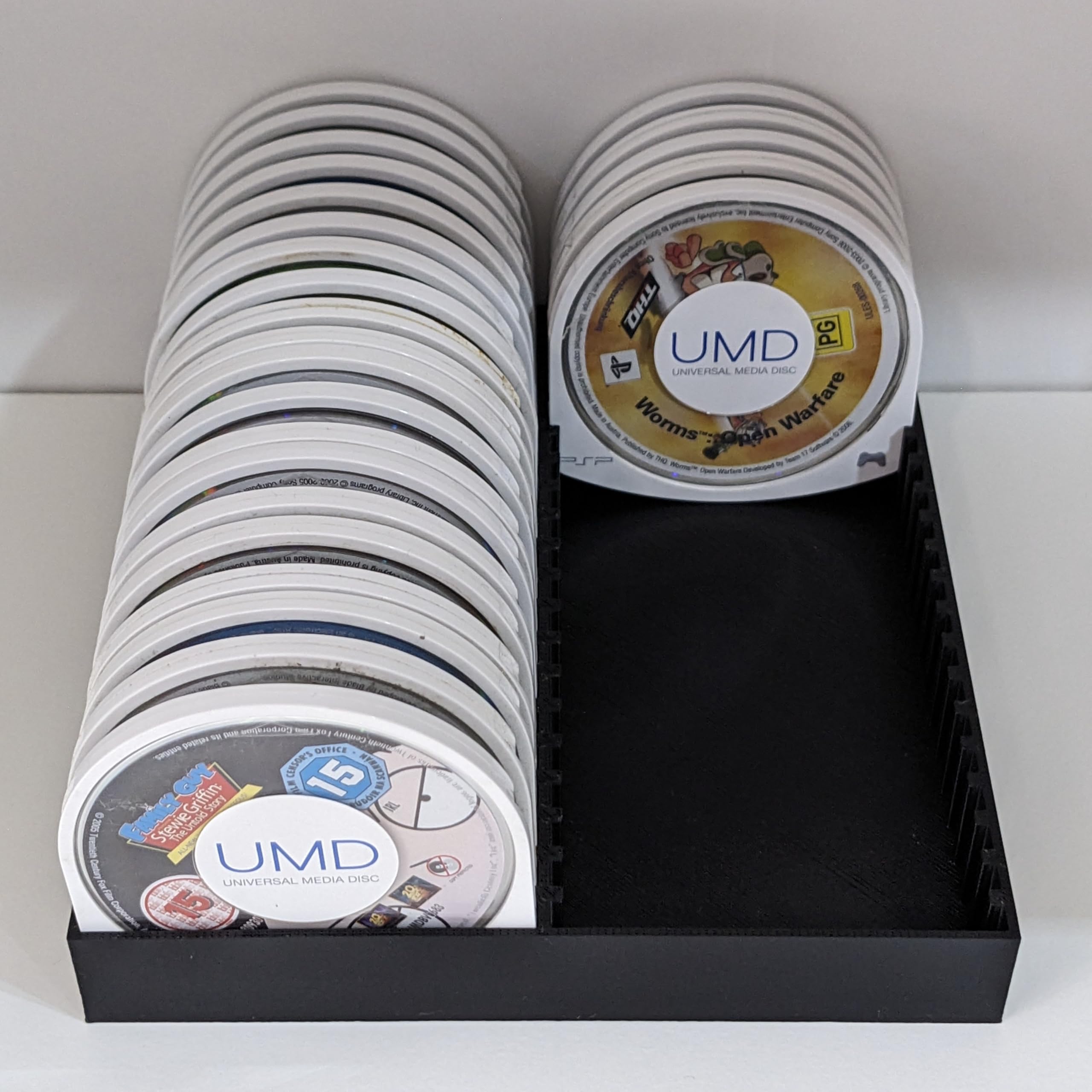 PSP UMD 50 Play Station Portable Game Disc Storage Holder Rack Display Stand