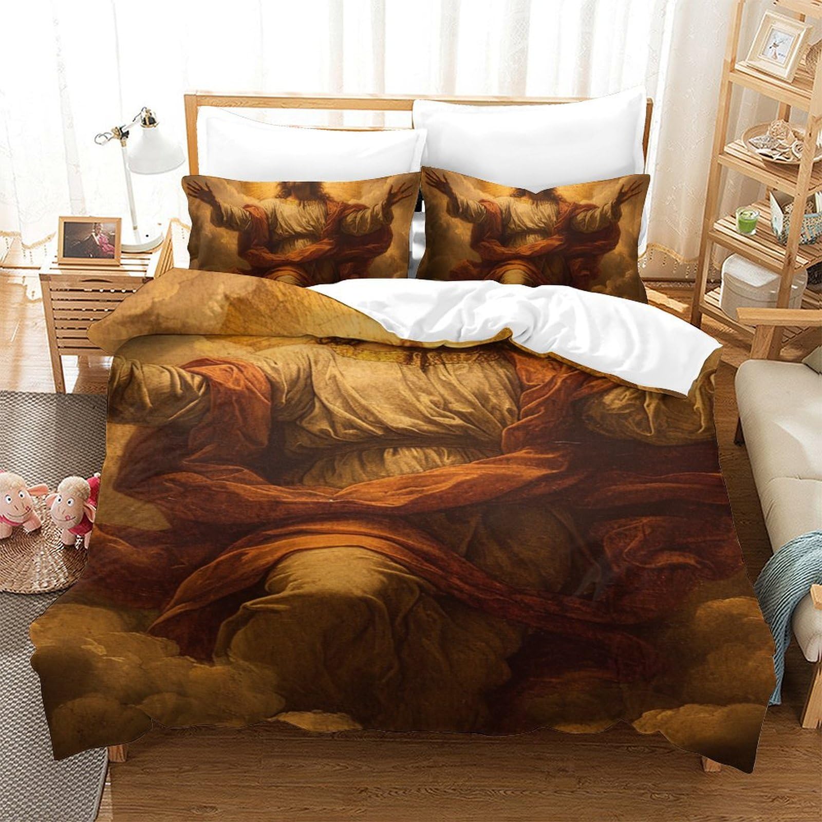 Housse de couette haute qualité 3 pièces pour un lit douillet et durable
