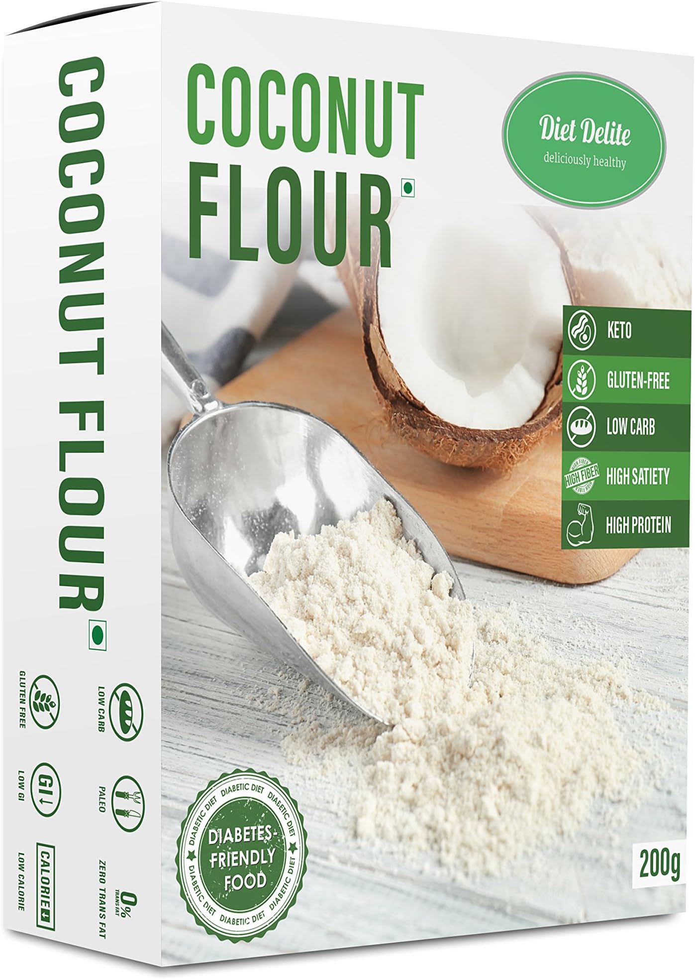 Diet Delite Coconut Flour Gluten-Free, Rich-Fibre