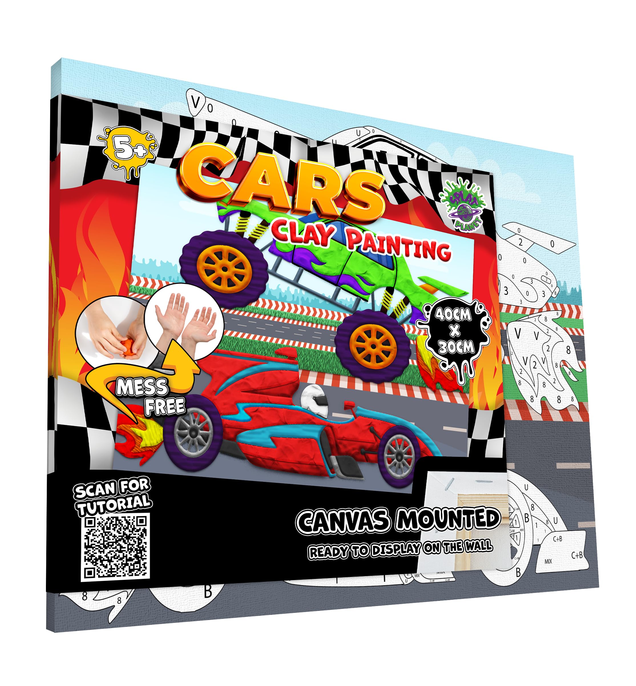 Mess-Free Car Clay Painting Kit, Air Dry Clay Modelling Kit