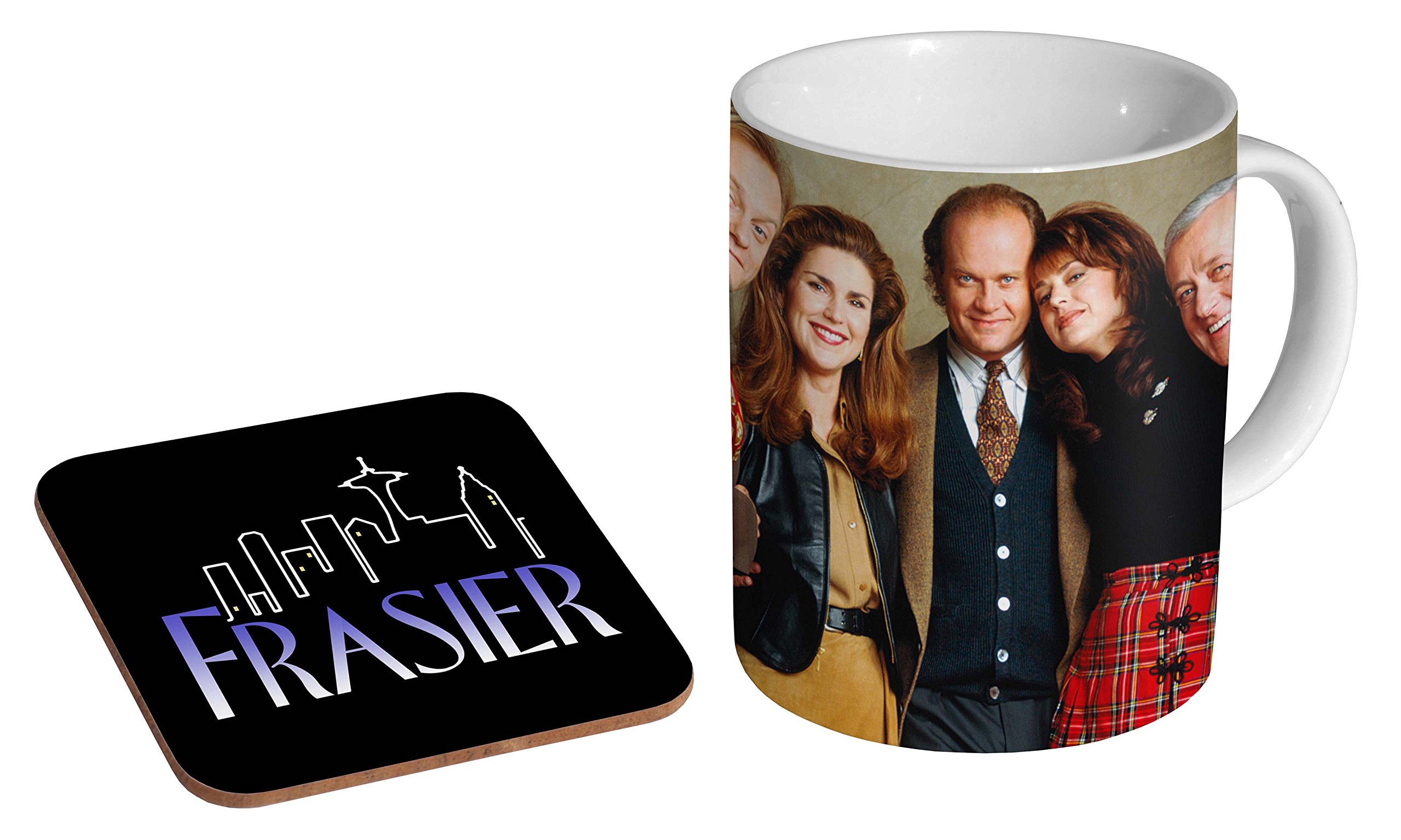 Mugmart White Frasier Awesome 90S Ceramic Coffee Mug + Coaster Gift Set …