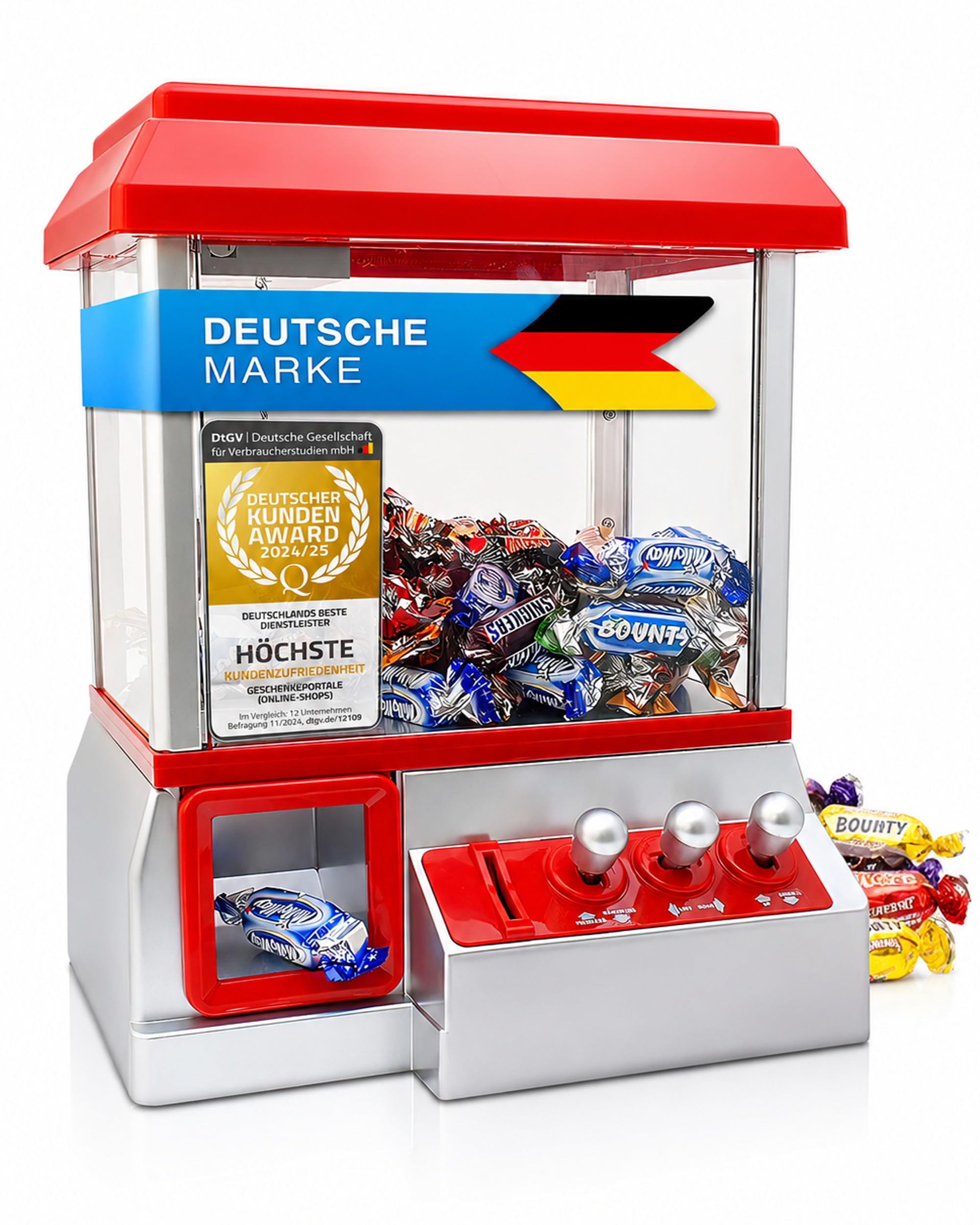 Goods+Gadgets® Candy Grabber Süßigkeiten-Automat - Greifautomat für Kinder