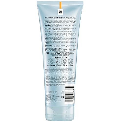 Miniatura 8 de L'Oréal Paris EverPure - Champú Clarify sin sulfato con antioxidantes, champú clarificador para exposición al agua dura y acumulación de peinado,