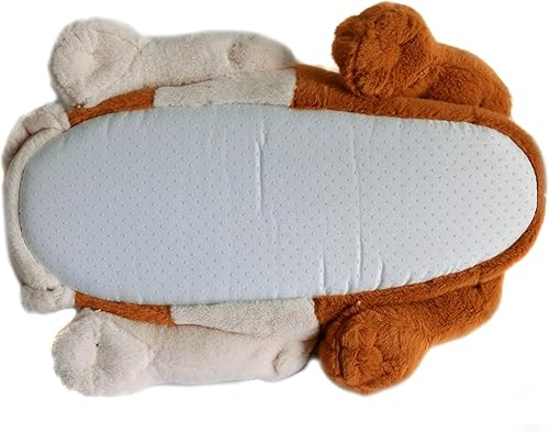 Miniatura 6 de Onmygogo Pantuflas peludas de invierno para perros de interior para adultos, mujeres, hombres y niños, bulldogs