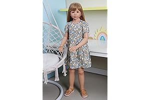 Pinky Reborn 47inch Reborn Toddler Dolls, Life Size Dolls for Girls