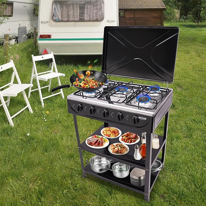 Estufa a Gas Natural 5 Puestos 64x44.5 cm De Piso miniatura 6