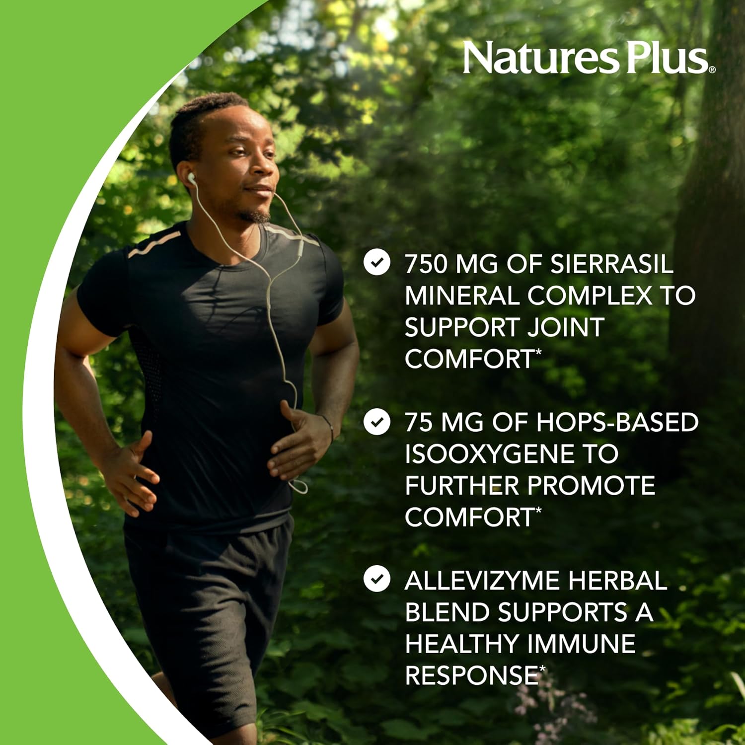NaturesPlus Ultra InflamActin - 60 Capsules - Natural Anti-Inflammatory Supplement with Turmeric, Bromelain, MSM, Boswellia & Ginger - Joint Health Support - 30 Servings