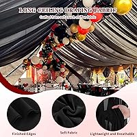 Vista 50 de Ivory Ceiling Drapes 6 Panels 5ftx10ft Wedding Arch Draping Fabric Chiffon Wedding Drapes Curtain Decorations with Rod Pocket