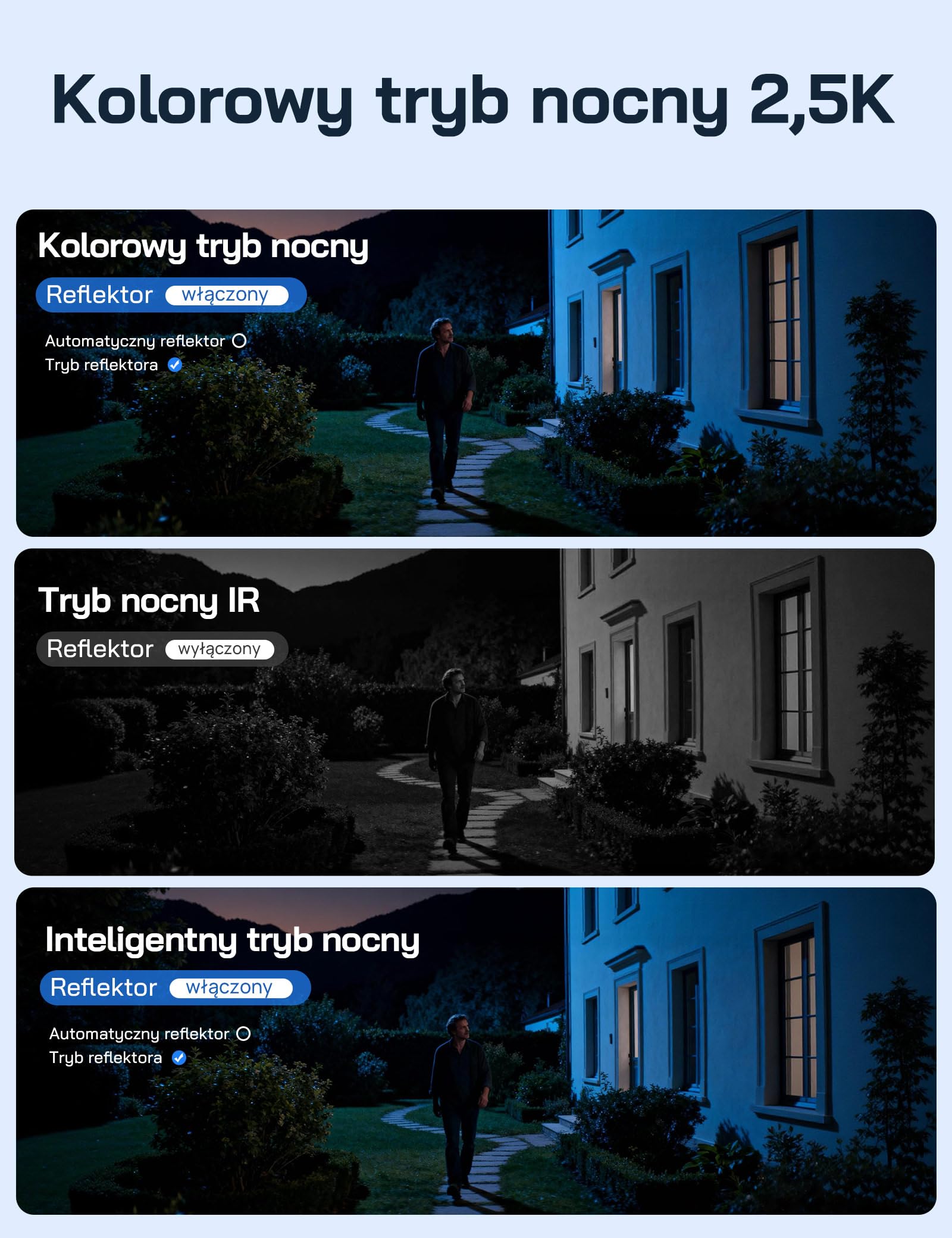 WOLFANG Kamera przyrodnicza, 4G LTE kamera komórkowa zasilana energią słoneczną z widokiem 2,5 K wideo na żywo, regulacja nachylenia 355°, zdalna regulacja 110°, kamera bezpieczeństwa z noktowizorem
