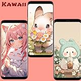 かわいい壁紙：おしゃれ＆キュートな4Kテーマ - ピンク、アニメの背景をスマホ＆タブレットに