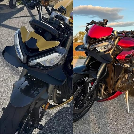 Side Fairings Winglets For Street Triple 765 R/RS 2019-2025 Wind Wing Cover Cone Aerodynamics Fairing Winglets Motorcycle Front Lip