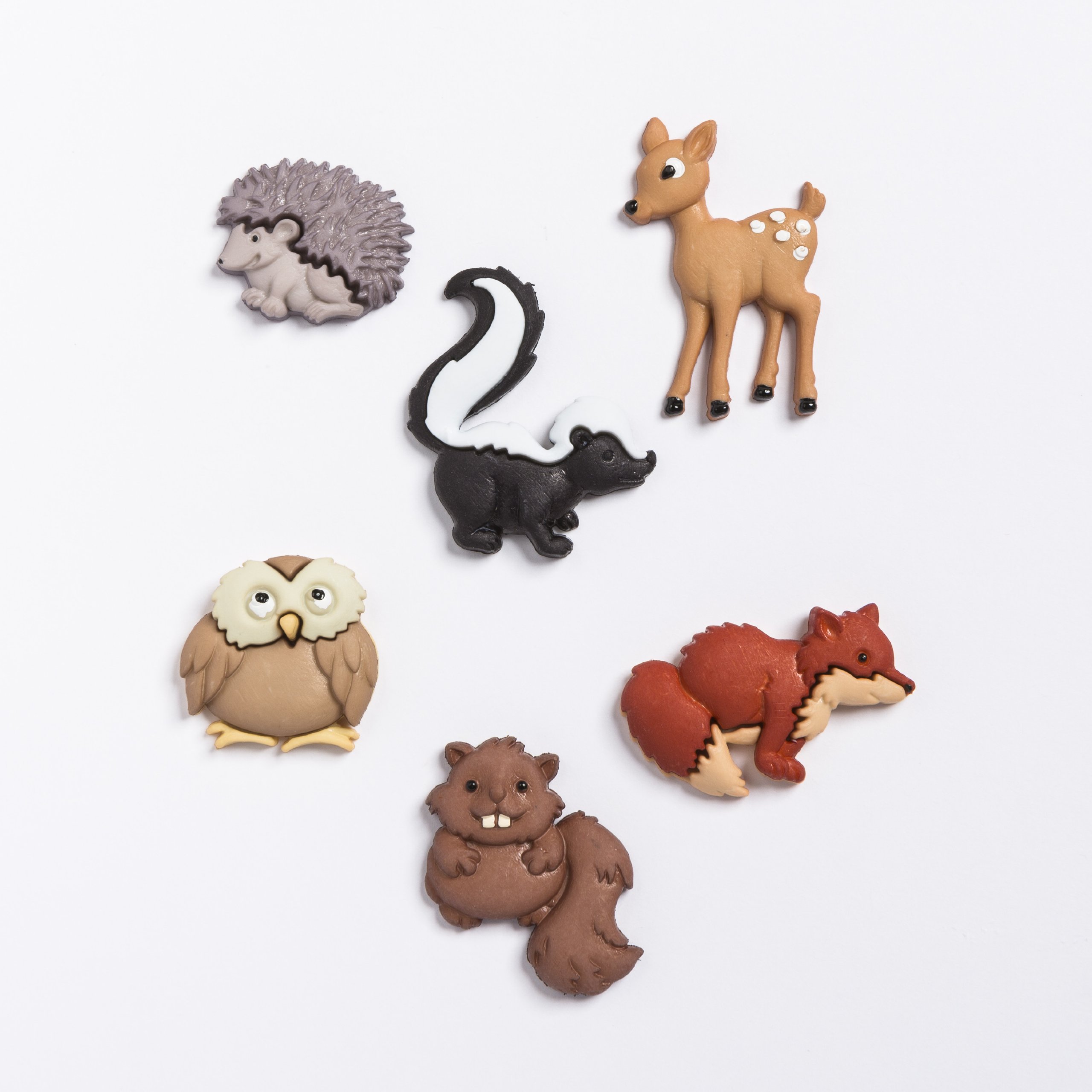 Dress It Up Buttons - Forest Babies #6547