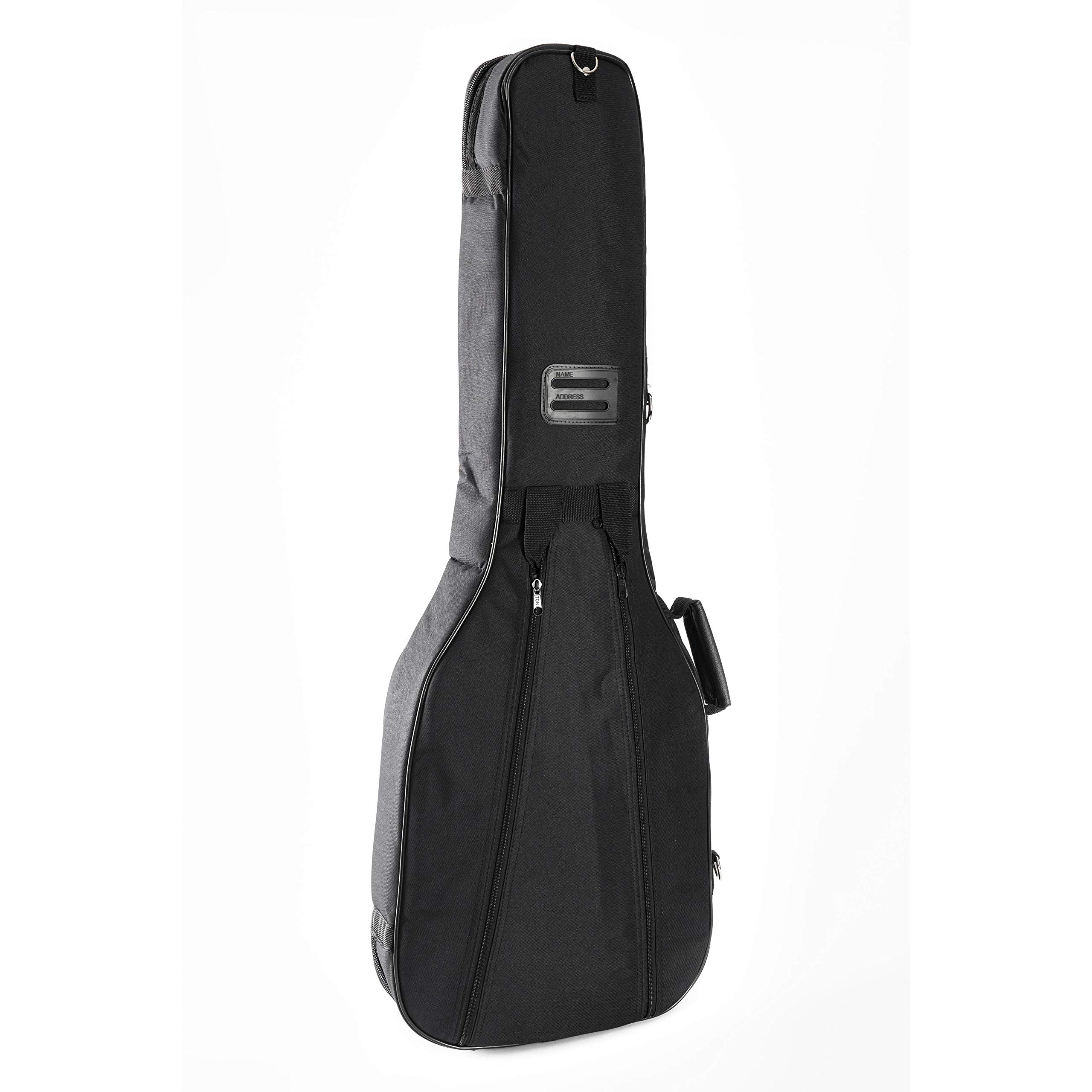 MUSIC STORE Housse Super Deluxe Guitare électrique Noir/Logo Rouge - Sac pour Guitares Électriques