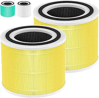 240 Pet Replacement Filter Compatible with 240 Air Purifier, 3-in-1 HEPA Replacement with Activated Carbon Filter for 99.97% Air Pollutants, and Odor, Filter Replacement for 240 Air Purifier, 2 Pack