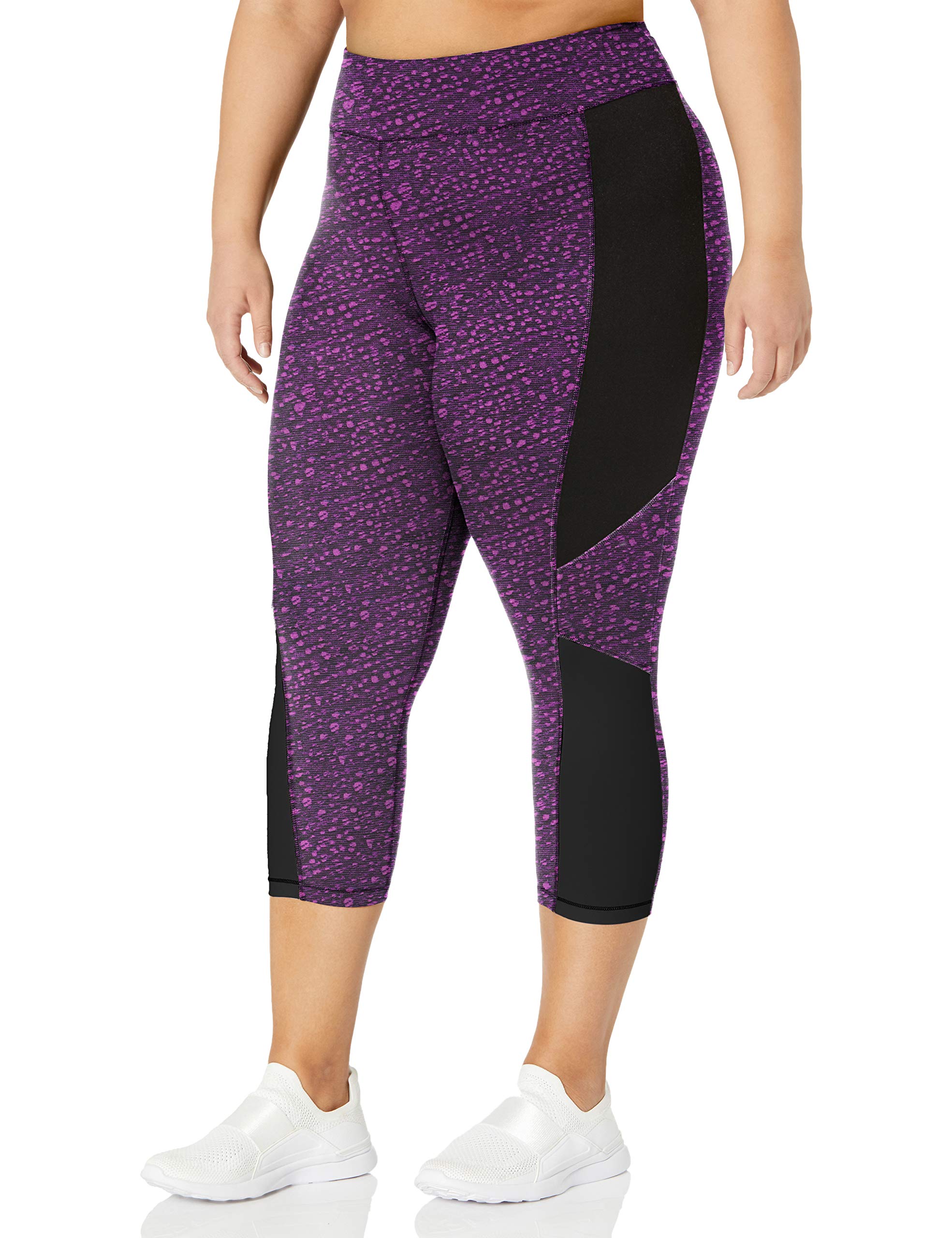 JUST MY SIZE Women's Active Pieced Stretch Capri