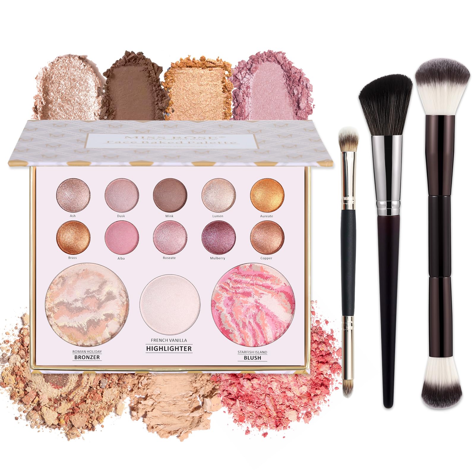 Baked Starter Kit, Full Face Makeup Palette for Women Girls