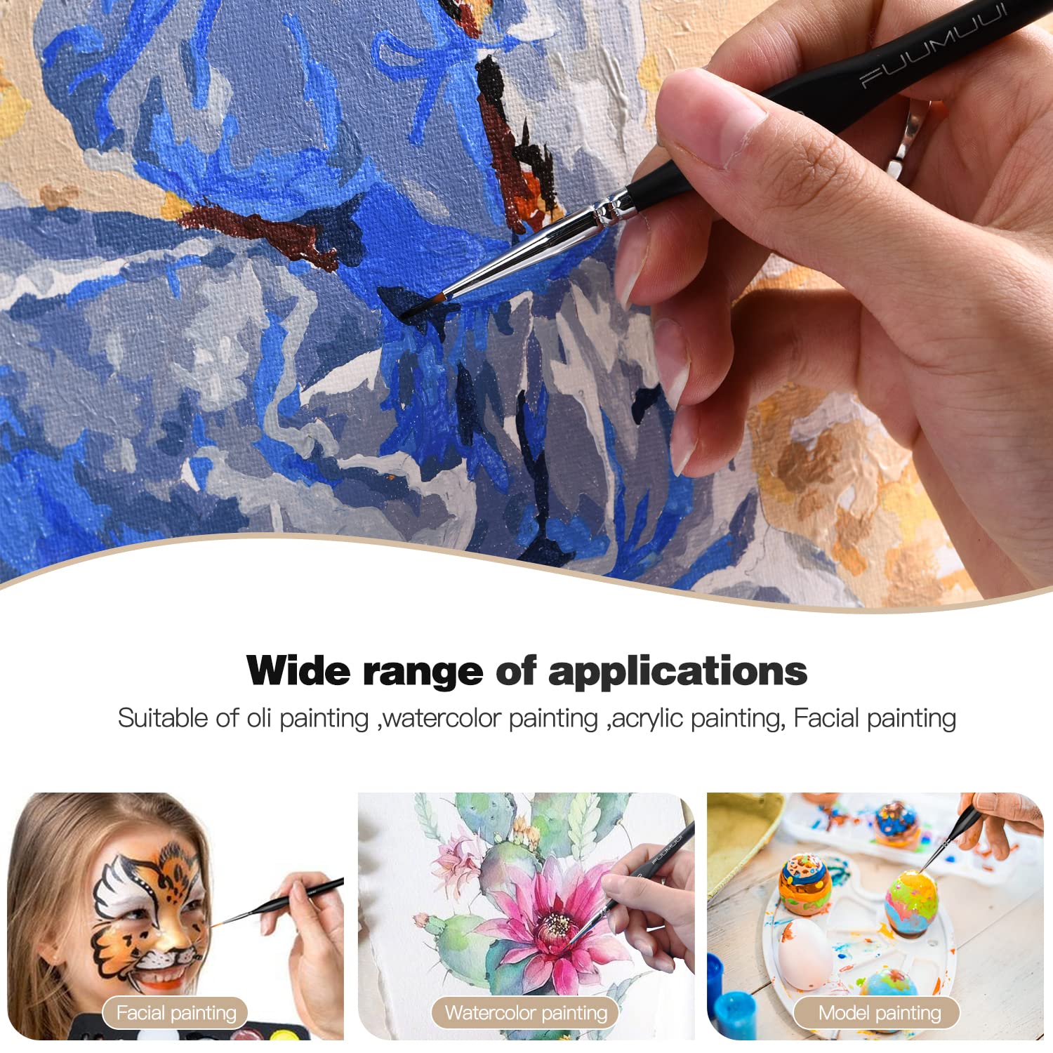 Buy Kolinsky Sable Watercolor Brushes, 10pcs Sable Detail Paint Brush