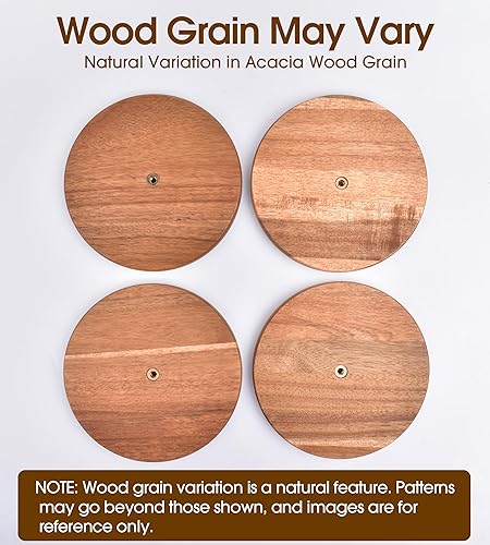 Miniatura 3 de KitchLife Soporte para toallas de papel de madera de acacia, se adapta a rollos jumbo, organizador de soporte dispensador de toallas de papel