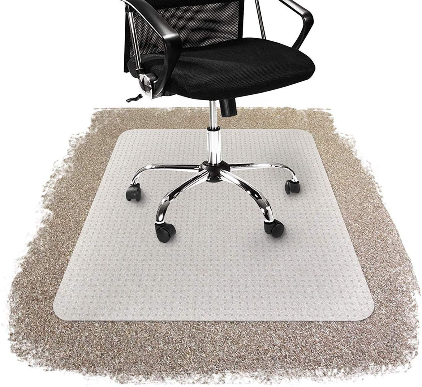 Alfombras silla de oficina rectangular protector transparente antideslizante desk mats 2mm