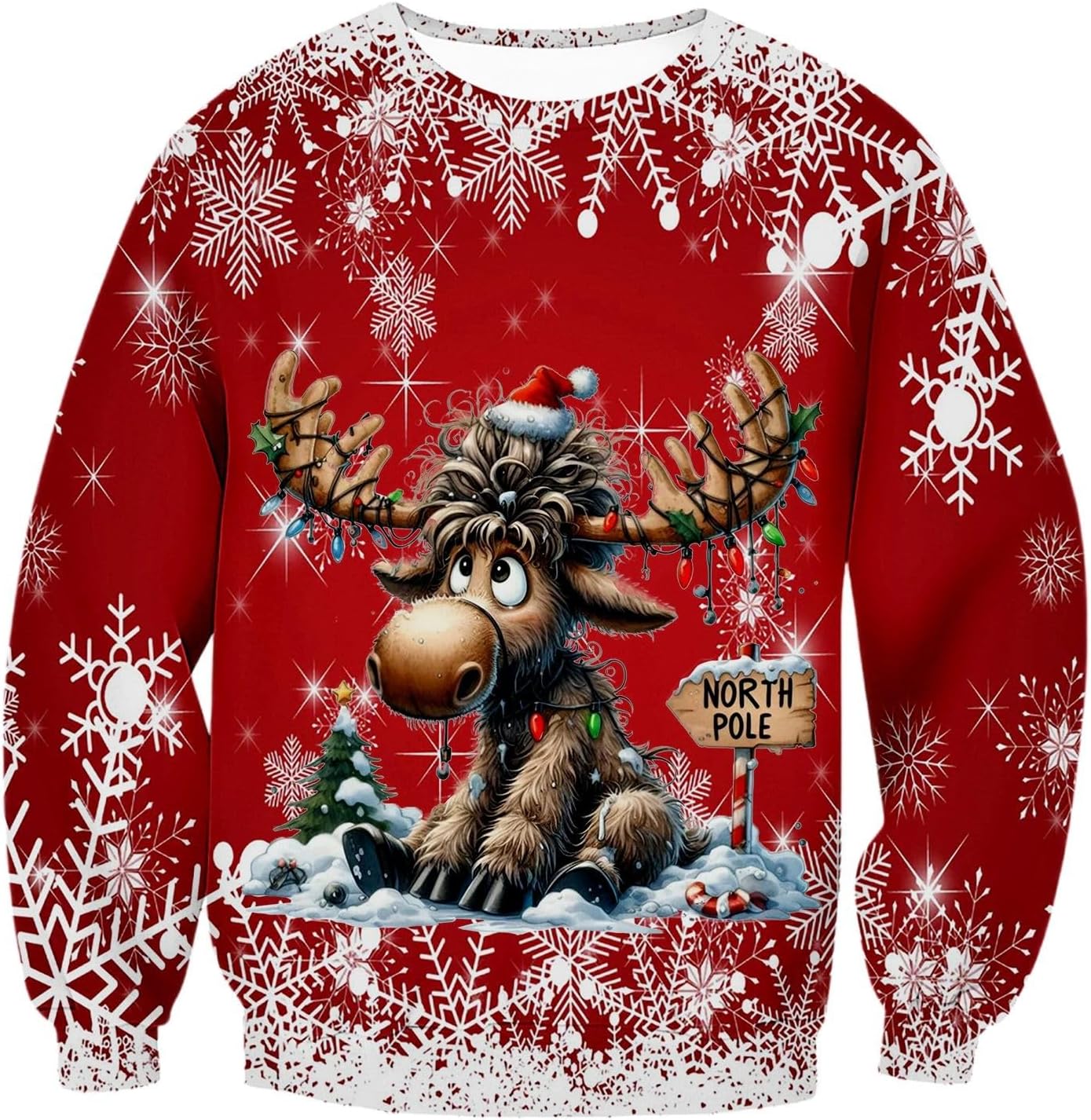 Pull De Noël Laid Pour Hommes, Renne Unisexe Femmes Benin