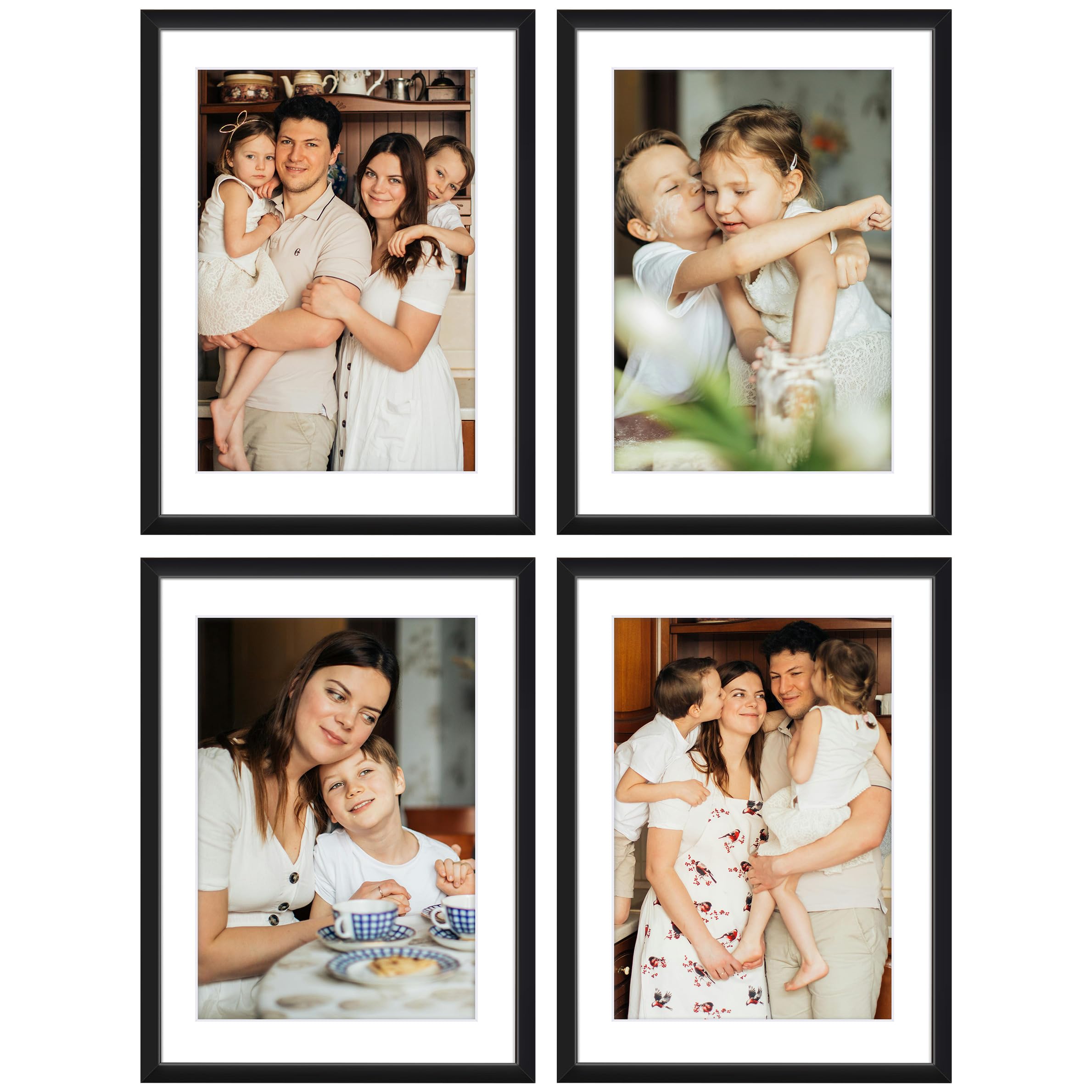 Golden State Art 4-Pack 6x8 Picture Frames