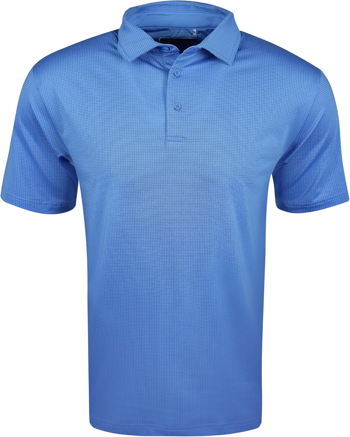 Etonic Gingham Print Golf Polo