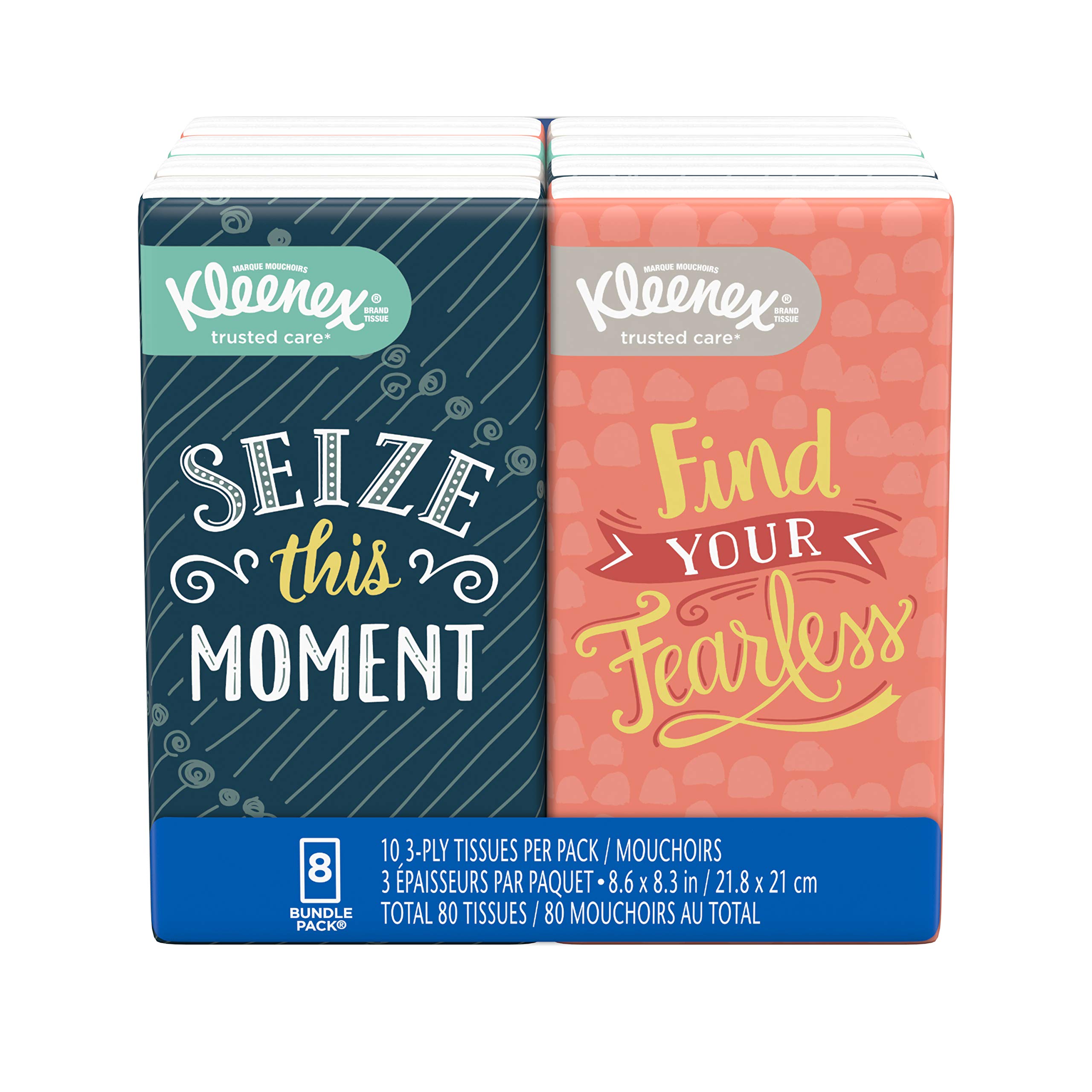 Kleenex Facial Tissues 10 Count Pack of 8