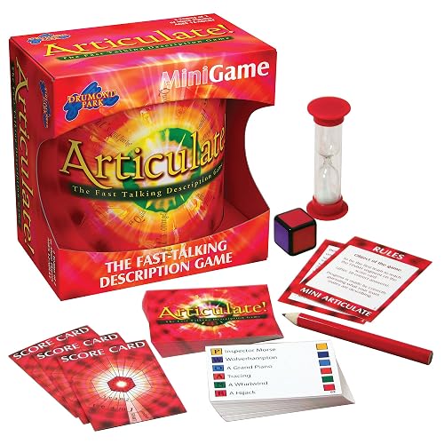 Drumond Park Articulate Mini Family Board Game | Travel Games for Adults - Compact Version of the Fast Talking Description Game | Family Games For Adults And Kids Suitable From 12+ Years