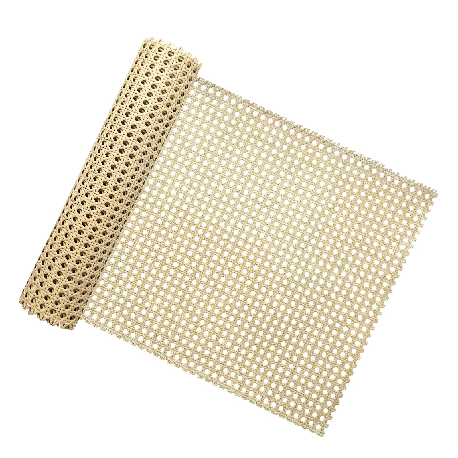 Selliner Rattan 15.8"X6.6ft Pe Synthetic Webbing Roll Open Mesh Cane Webbing Sheet