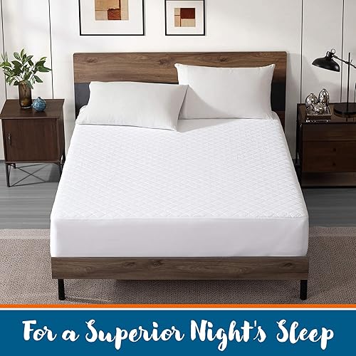 Miniatura 9 de Guardmax Protector de colchón acolchado impermeable  Funda hipoalergénica  Transpirable, barrera sin ruido  33 pulgadas (33 x 75 x 12)