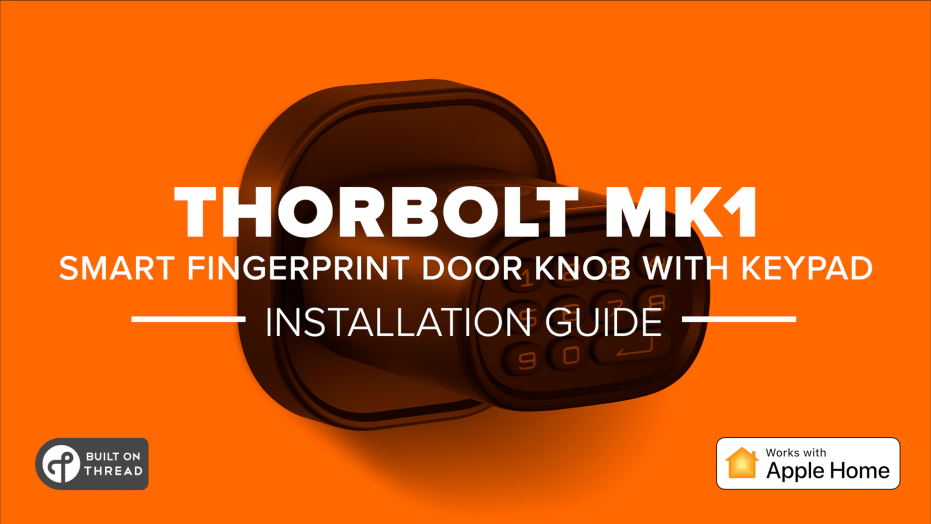 ThorBolt Fingerprint Door Lock with Keypad Door Knob