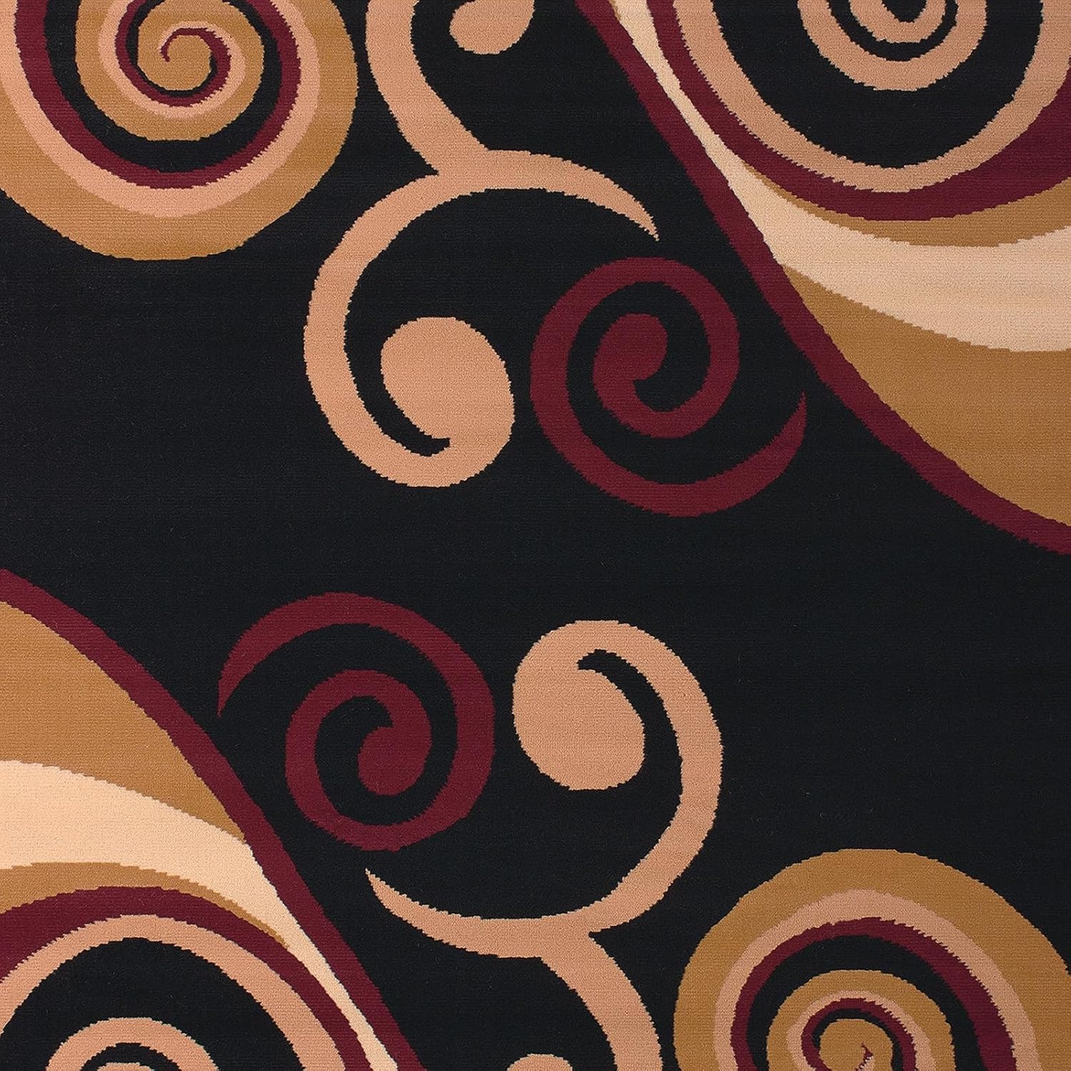 Stoneberry Home Isla 3-Pc. Rug Set Polypropylene Billow Burgundy
