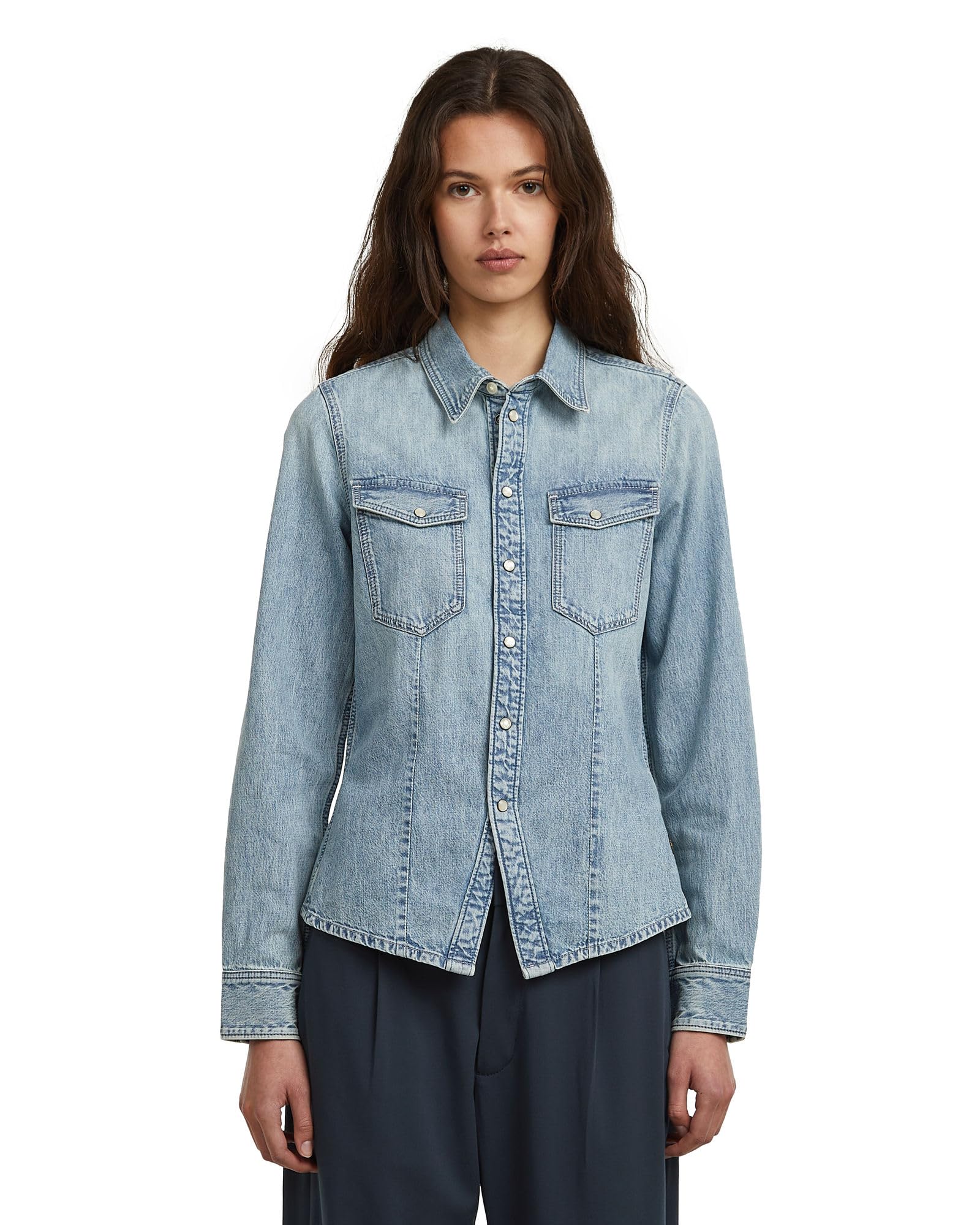 G-STAR Damen Kick Slim Shirt ls wmn