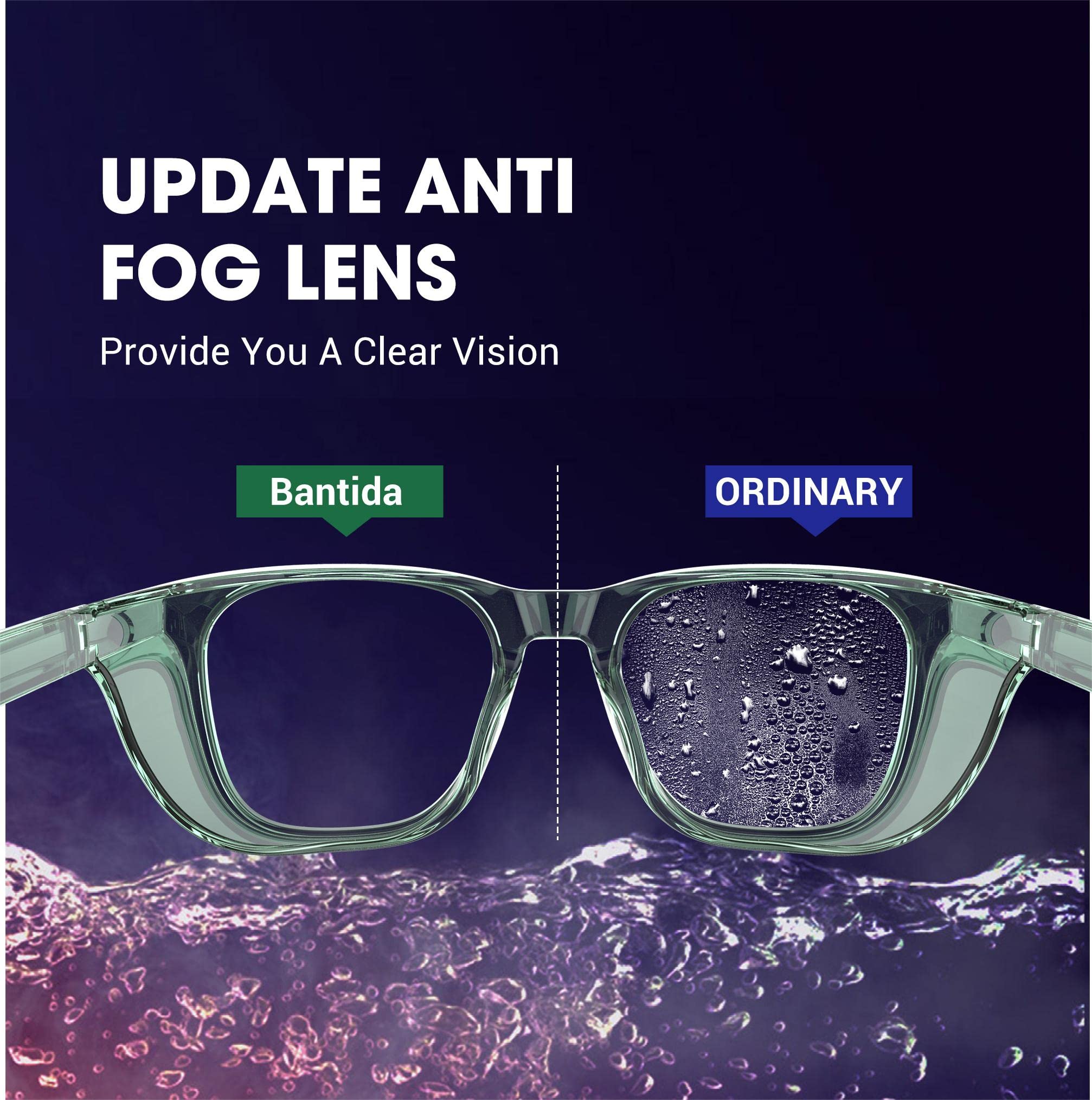 Schutzbrille, Anti-Beschlag, Augenschutz, Blaulichtblockierende Brille für Damen und Herren
