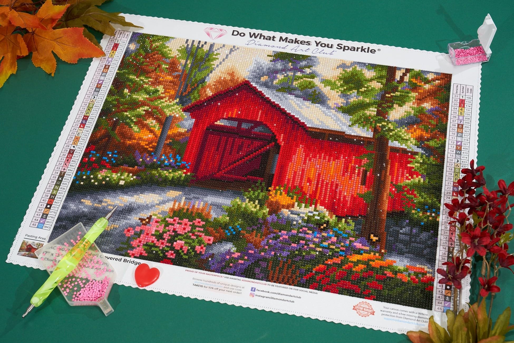 Amazon.co.jp: DIAMOND ART CLUB レッドカバーブリッジ ダイヤモンド